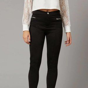 Zip Detail Skinny Pants